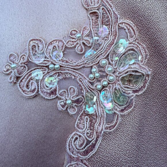 Very Pretty Embellished 2 Piece Nah Nah Collection Dress and Jacket Set- Size 12 - Picture 4 of 6